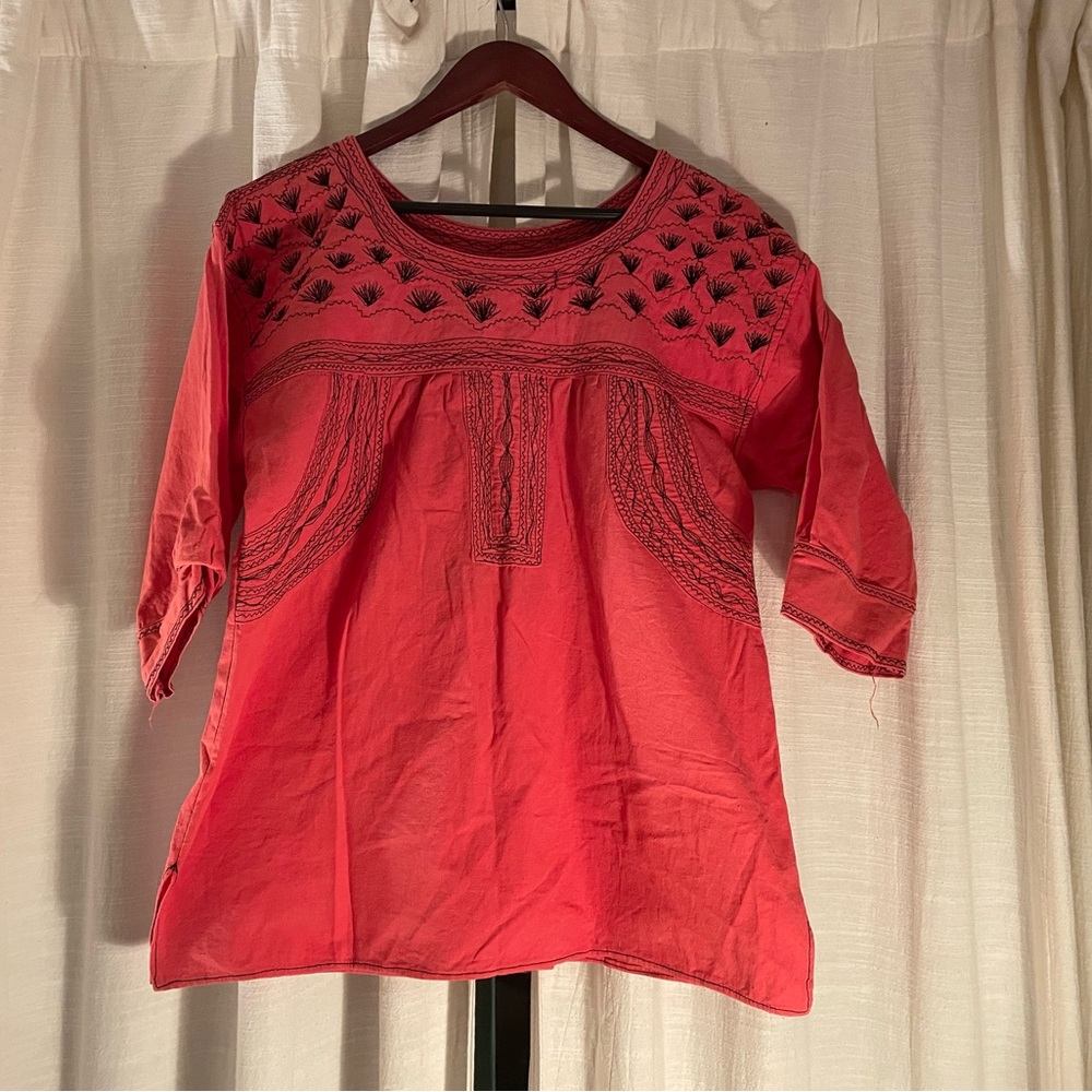 Beautiful Embroidered Agave Oaxaca Blouse